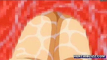 Punhetas e Gozadas em Peitos Grandes Hentai no Trem, Anime