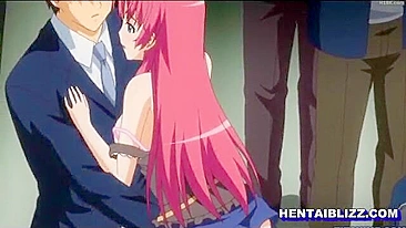 Punhetas e Gozadas em Peitos Grandes Hentai no Trem, Anime