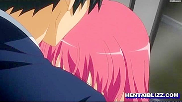 Punhetas e Gozadas em Peitos Grandes Hentai no Trem, Anime