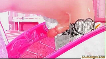 Travesti Fofinha se Masturba com Dildo em Aventura Hentai