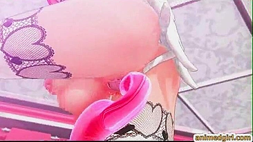 Travesti Fofinha se Masturba com Dildo em Aventura Hentai