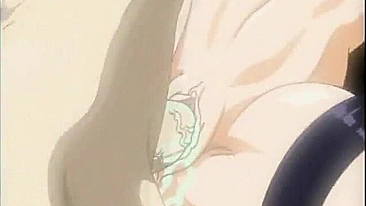 Dedada e Foda na Buceta Molhada por Cativa de Peitões em Pornô Hentai