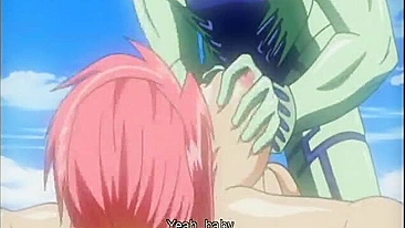 Dedada e Foda na Buceta Molhada por Cativa de Peitões em Pornô Hentai