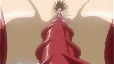 Hentai Peituda Fodida por Tentáculos de Monstro