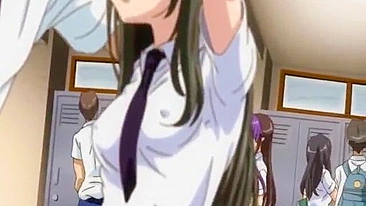 Universitária Hentai de Peitos Grandes Fodida por Tentáculos