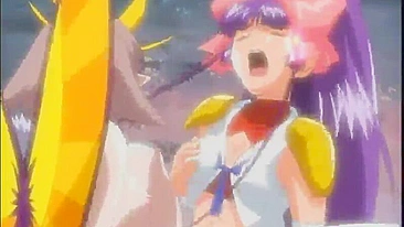 Cavaleira Hentai Fofa Travesti em Ação Hardcore