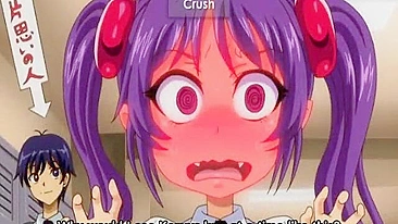 Universitária Hentai de Peitos Grandes se Masturba com Tentáculos