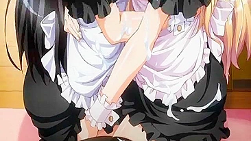 Hentai Anime Japô - Duas Peitudas Dividindo um Pauzão