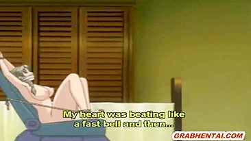 Hentai Virgem Acorrentada e Amordaçada Fodida por Cego Anime