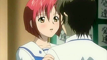 Hentai Bondage Chupando Pau e Gozando nos Peitos Dela