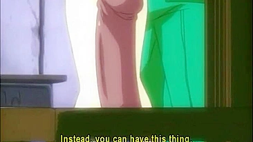 Hentai Bondage Cavalgando Dildo no Pau na Cadeira