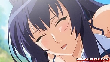 Vídeo Hentai de Peitões - Maiô Arrombado e Foda na Praia