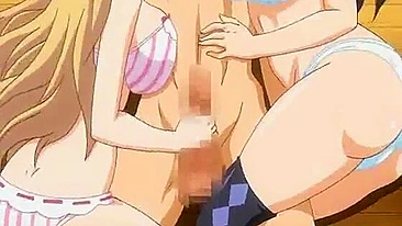 Trio Japonês com Tetudas Fodidas - Pornô Anime Quente