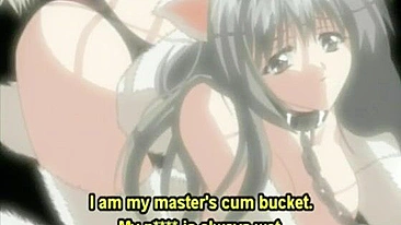 Vídeo Pornô Hentai - Acorrentada com Cera Pingando no Cu e Fodendo o Rabo