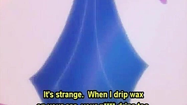 Vídeo Pornô Hentai - Acorrentada com Cera Pingando no Cu e Fodendo o Rabo