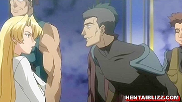 Loira Peituda Hentai Gangbang por Bandidos