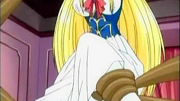 Princesa Hentai de Peitos Grandes Leva Tentáculos em Todos os Buracos - Princesa Anime Peituda