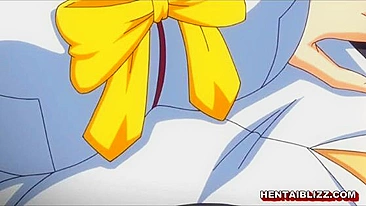 Colegial Safada de Hentai Leva Peitões pro Banheiro pra Meter na Buceta Molhada