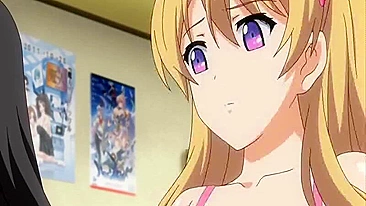 Peitos Grandes Amordaçados Ficam Molhados em Pornô Hentai