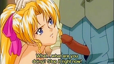 Empregada Hentai Fodida com Força pelo Patrão em Cena de Bondage com Cordas