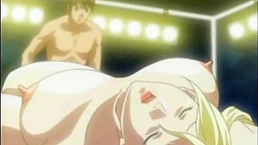 Senhora Hentai de Peitos Grandes Faz Espanhola e Engole Porra