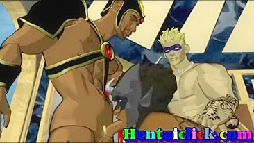 Grupo Gay Hentai Fodendo - Aventura Anime Excitante