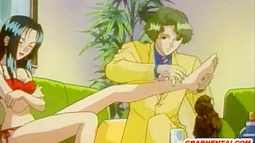 Garota Hentai Tem Buceta Peluda Lambida