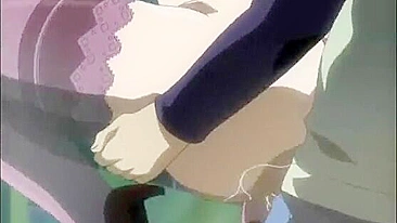 Empregada Anime Virgem Peituda Dedada e Fodida em Fantasia Hentai