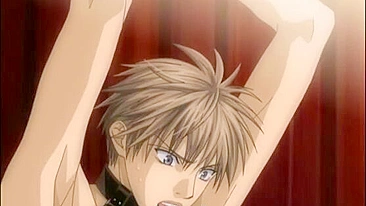 Vídeo hentai - amarrado e fudido no cu por dois caras gays quentes