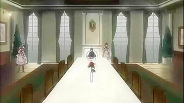 Hentai com Choque Elétrico e Dildo na Buceta Molhada Acorrentada Anime