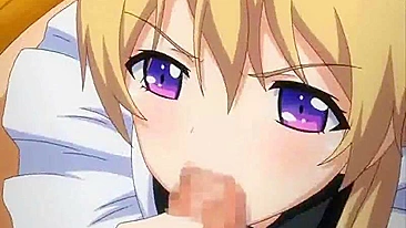 Empregada Hentai Chupando Pauzão e Engolindo Porra