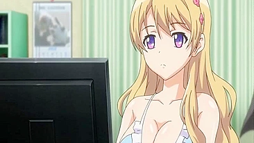 Empregada Hentai Chupando Pauzão e Engolindo Porra