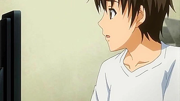 Empregada Hentai Chupando Pauzão e Engolindo Porra