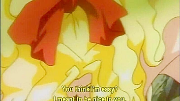 Loira Hentai em Gangbang Selvagem na Caverna, Estilo Anime