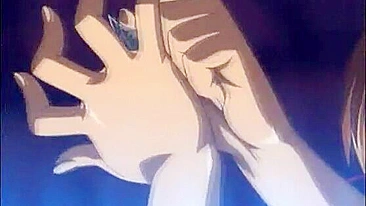 Hentai em Bondage Dedando Buceta Molhada e Gozando em Ritual de Sexo