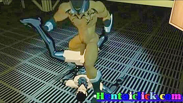 Pornô Hentai Hardcore com Machos Musculosos em Gangbang Gay