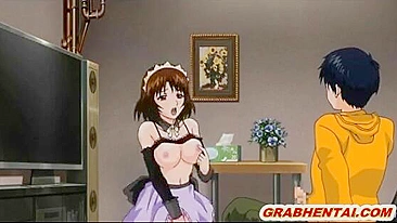 Empregada Hentai Fofa Faz Espanhola e Cavalga Pau Grande - Anime, Fofa, Hentai, Empregada, Espanhola, Quente, Cavalgando