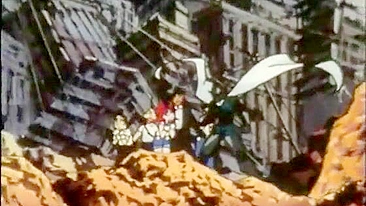 Hentai de Peitos Melão Lutando contra Monstro - A Maior Batalha Anime