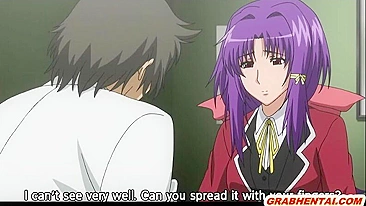 Universitária Anime Peituda Abre Buceta Molhada e Se Masturba com Dildo