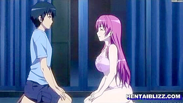 Vídeo Hentai - Peitões Cavalgando Pauzão e Gozando Jatos