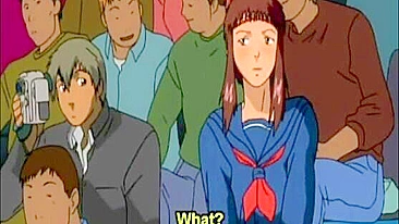 Universitária Hentai Peituda com Peitos Apertados e Dedada na Buceta Molhada