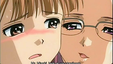 Colegial Hentai Punhetando e Chupando Pau Duro