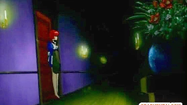 Empregada Hentai Acorrentada se Masturba Diante do Mestre, Bondage Anime