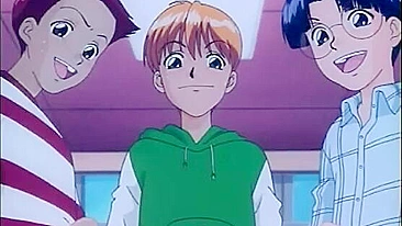 Hentai de Bondage com Engasgos, Dildos e Gangbang em Anime