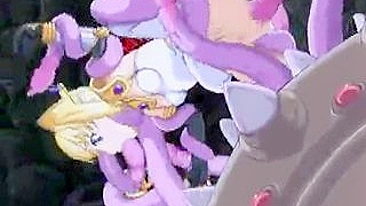 Princesa Elfa Levando Surra de Tentáculos em Hentai Fofo