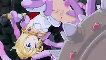 Princesa Elfa Levando Surra de Tentáculos em Hentai Fofo