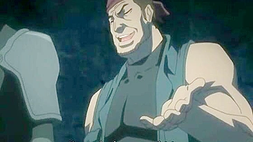 Acorrentada em Ménage Hentai com Peitos Gigantes Apertados