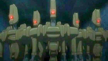 Acorrentada em Ménage Hentai com Peitos Gigantes Apertados