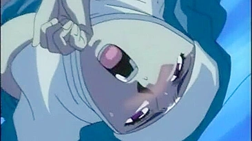 Freira Tem Buceta Lambida por Monstro em Hentai Anime