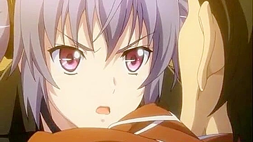 Dedando e Chupando Pau em Anime com Peitões